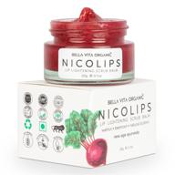 👄 bella vita organic nicolips lip balm scrub for lightening and brightening dark lips, for men and women, 20g - enhanced seo logo