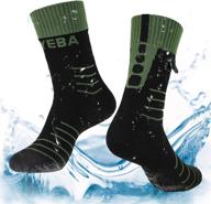 🧦 layeba 100% waterproof breathable socks [sgs certified] - unisex outdoor sports hiking trekking skiing - 1 pair & 2 pairs logo