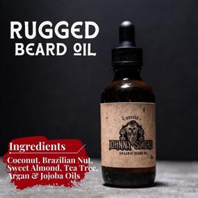 img 3 attached to 🧔 Organic Beard Oil - Moisturizing & Softening Beard Conditioner for Men - Promotes Healthy Hair Growth - Natural Formula with Jojoba, Coconut & Argan Oil - Johnny Slicks - (1 Ounce)