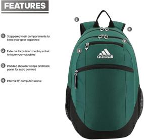 img 3 attached to Black White Adidas Striker Backpack - Optimized Backpacks for SEO