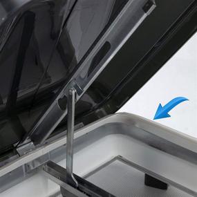 img 1 attached to 🏠 Заглушка для вентиляции крыши дома на колесах RecPro RV 51" белого цвета из винила - замена уплотнения - подходит для вентиляции от Ventline, Hengs и Camco - долговечное качество (1 упаковка)