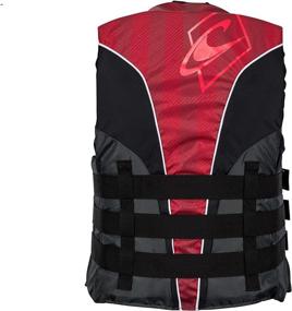 img 2 attached to 👕 O'Neill Men's Superlite USCG Life Vest: Black/Graphite/Red/White, Large - Lightweight and Reliable!