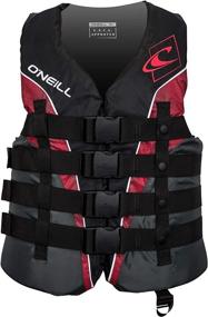 img 3 attached to 👕 O'Neill Men's Superlite USCG Life Vest: Black/Graphite/Red/White, Large - Lightweight and Reliable!