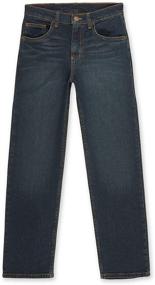 img 4 attached to Boys Straight Fit Jeans - Wrangler Authentics