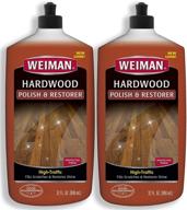 weiman wood floor polish and restorer - 2 pack, 32 oz. each - high-traffic hardwood floor, natural shine, scratch removal, protective layer logo