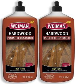 img 4 attached to Weiman Wood Floor Polish and Restorer - 2 Pack, 32 oz. Each - High-Traffic Hardwood Floor, Natural Shine, Scratch Removal, Protective Layer