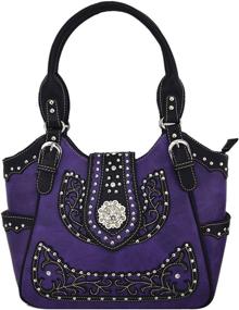 img 3 attached to 👜 Stylish Western Rhinestone Shoulder Handbags & Wallets – Ideal for Concealed Carry and Country Fashion