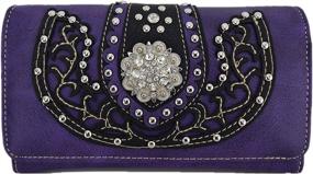 img 2 attached to 👜 Stylish Western Rhinestone Shoulder Handbags & Wallets – Ideal for Concealed Carry and Country Fashion