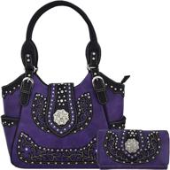 👜 stylish western rhinestone shoulder handbags & wallets – ideal for concealed carry and country fashion logo