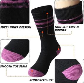 img 1 attached to Stay Cozy This Winter: HUSO Thermal Socks for Men and Women - 2 Pairs