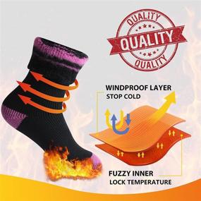 img 3 attached to Stay Cozy This Winter: HUSO Thermal Socks for Men and Women - 2 Pairs