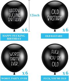 img 3 attached to 24-Piece Hilarious Abusive Balloons: Funny, Offensive, and Cute Rude Latex Birthday Balloons for Men