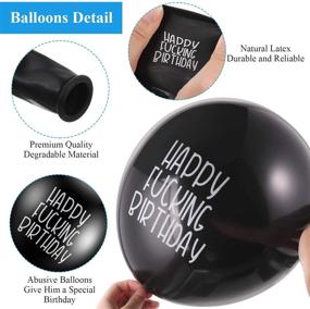 img 2 attached to 24-Piece Hilarious Abusive Balloons: Funny, Offensive, and Cute Rude Latex Birthday Balloons for Men