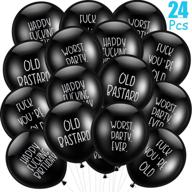 24-piece hilarious abusive balloons: funny, offensive, and cute rude latex birthday balloons for men логотип