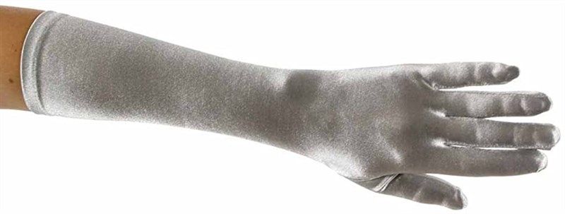 showstopper shiny satin length gloves girls' accessories for special occasion gloves 로고