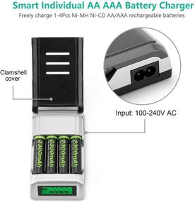 img 3 attached to LP AA AAA Battery Charger Pack: Fast and Reliable Charging Solution