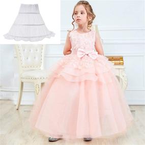 img 1 attached to Enhance Any Outfit with NNJXD Girls Petticoat Crinoline Underskirt for 5-16 Years