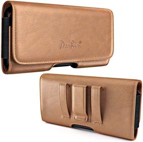 img 3 attached to 📱 De-Bin Belt Holster Case for iPhone 12 & 11 Pro Max, iPhone Xs Max, 7 Plus 8 Plus 6s Plus - Brown