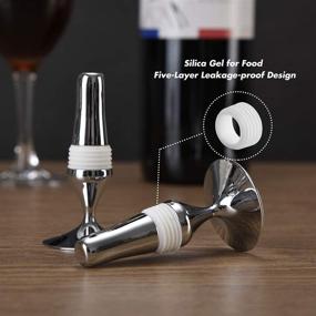 img 2 attached to 🍾 Food Grade Silicone Rubber Wine Bottle Stopper: Preserving Your Wine with Reusable Sealer Caps