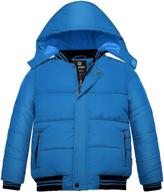 wantdo thicken hooded jacket outwear boys' clothing logo