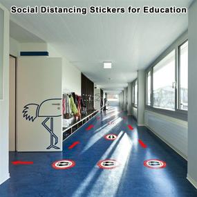 img 1 attached to 👣 SEO-Friendly Social Distancing Floor Stickers