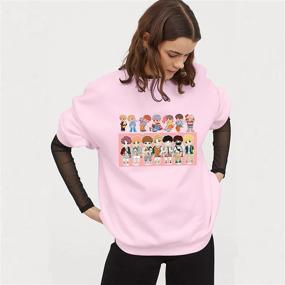 img 3 attached to 👚 Stylish Women's Long Sleeve Crop Top Sweatshirt Hoodies with Letter Print