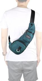 img 2 attached to Sling Vanlison Small Backpack Chest Outdoor Recreation in Camping & Hiking
