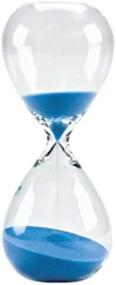 img 4 attached to Large Blue Hand-Blown Hourglass Accurately Measures One Hour - Bettea