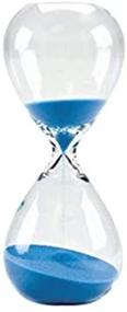 img 1 attached to Large Blue Hand-Blown Hourglass Accurately Measures One Hour - Bettea