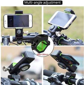 img 1 attached to 🚴 HUOTO Bike & Motorcycle Phone Mount - 360° Rotation Bicycle Phone Holder - Universal Motorcycle Handlebar Mount for iPhone 11 Pro Max/XR/XS Max/8/7/6/6s Plus, Galaxy S20/S9 - Fits 4.0"-6.5" Phones