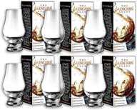 set of 6 glencairn whisky glasses in gift carton logo