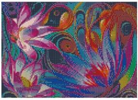 img 3 attached to Colorful Lotus 5D DIY Diamond Painting Kit for Adults - Full Drill Rhinestone Embroidery Cross Stitch Arts Craft for Home Wall Decor - 12 x 16 inch