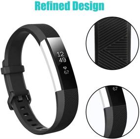 img 3 attached to Совместимый сменный силиконовый браслет Fitbit (2