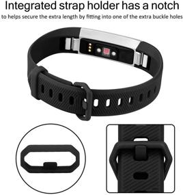 img 2 attached to Совместимый сменный силиконовый браслет Fitbit (2