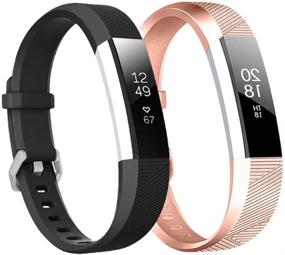 img 4 attached to Совместимый сменный силиконовый браслет Fitbit (2