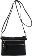 👜 women's multi-zipper pocket handbags with wristlet wallet and crossbody bags logo