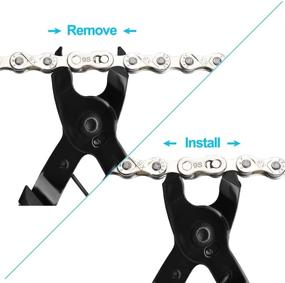 img 2 attached to 🚲 Aunocy Bike Chain Removal Kit - Premium Bicycle Chain Repair Tool Set - Bike Link Plier, Chain Breaker Splitter Tool with 6 Pairs of Links Included - User-Friendly Solution - Quick Fix for Cyclists