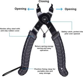 img 3 attached to 🚲 Aunocy Bike Chain Removal Kit - Premium Bicycle Chain Repair Tool Set - Bike Link Plier, Chain Breaker Splitter Tool with 6 Pairs of Links Included - User-Friendly Solution - Quick Fix for Cyclists