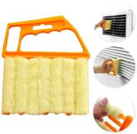 🧹 efficient mini-blind cleaner: hand-held brush for venetian blinds, window ac & ceiling fans - compact tool for dirt cleaning logo