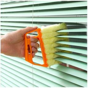 img 3 attached to 🧹 Efficient Mini-Blind Cleaner: Hand-held Brush for Venetian Blinds, Window AC & Ceiling Fans - Compact Tool for Dirt Cleaning