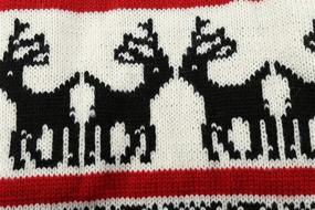 img 2 attached to 🎄 Medium M Size Festive Christmas Dog Sweaters for Dogs - Vintage Knit Xmas Reindeer Holiday Design