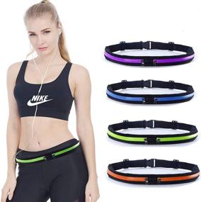 img 4 attached to 👜 Limiwulw Waist Pack Bag Fanny Pack: Hands-Free Solution for Carrying all Essentials - Adjustable Water Resistant Running Gear in Green for Men and Women