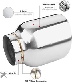 img 1 attached to Inlet Stainless Exhaust Double Outlet