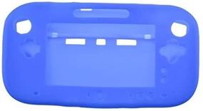 img 4 attached to 🎮 Blue Soft Silicone Gamepad Cover - Anti-Slip Protector Shell for Wii U with Improved Grip