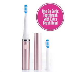 img 3 attached to 🦷 Pop Sonic Go Sonic Toothbrush: Unleash Vibrant Oral Care with the Go Everywhere Sonic Toothbrush - Metallic Rose