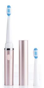 img 4 attached to 🦷 Pop Sonic Go Sonic Toothbrush: Unleash Vibrant Oral Care with the Go Everywhere Sonic Toothbrush - Metallic Rose