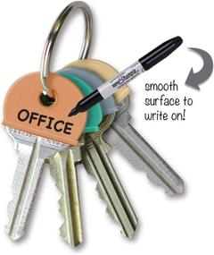 img 1 attached to 🔑 Lucky Line Extra Large Industrial Size Key Caps - Key Identifier & Finder (4 Pack, 16004)