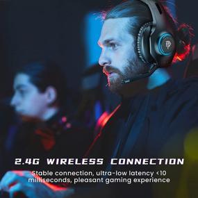 img 2 attached to EasySMX Wireless Gaming Headset 2.4GHz: Immersive 7.1 Surround Sound, Deep Bass, Retractable Mic | RGB Lighting | PS4/PS5, PC Compatible