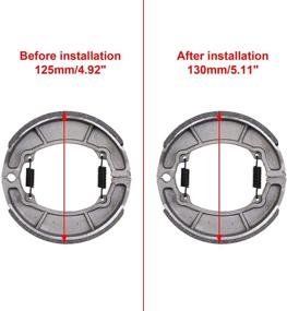 img 3 attached to 🔧 Замена барабана тормозной колодки GOOFIT: идеально подходит для Roketa Sunl Jonway Taotao 50cc 110cc 125cc 150cc 250cc ATV Scooter