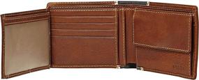 img 2 attached to 💼 Fossil Men's Elgin Traveler Brown Wallet: Stylish Men's Accessories for Wallets, Card Cases & Money Organizers